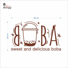 Load image into Gallery viewer, Boba Sweet and Delicious Wall Decal Decotherapy