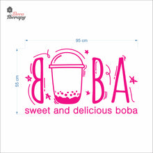 Load image into Gallery viewer, Boba Sweet and Delicious Wall Decal Decotherapy