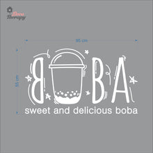 Load image into Gallery viewer, Boba Sweet and Delicious Wall Decal Decotherapy