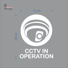 Load image into Gallery viewer, CCTV In Operation Sign Sticker Self-Adhesive Decotherapy