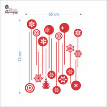 Load image into Gallery viewer, Christmas Hanging Balls Wall Decal Decotherapy