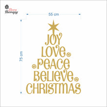 Load image into Gallery viewer, Christmas Joy Love Peace Wall Decal Decotherapy