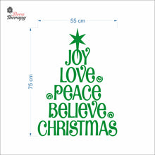 Load image into Gallery viewer, Christmas Joy Love Peace Wall Decal Decotherapy