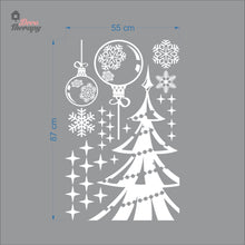Load image into Gallery viewer, Christmas Snowflakes Sparkling Wall Decal Decotherapy