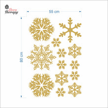 Load image into Gallery viewer, Christmas Snowflakes V1 Wall Decal Decotherapy