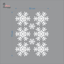 Load image into Gallery viewer, Christmas Snowflakes V2 Wall Decal Decotherapy