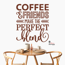 Load image into Gallery viewer, Coffee & Friends Make The Perfect Blend Wall Decal Decotherapy
