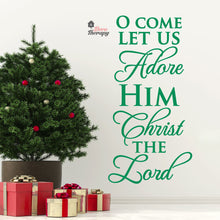 Load image into Gallery viewer, Come Let Us Adore Him Christ The Lord Christmas Wall Decal Decotherapy
