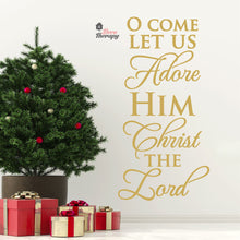 Load image into Gallery viewer, Come Let Us Adore Him Christ The Lord Christmas Wall Decal Decotherapy