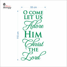 Load image into Gallery viewer, Come Let Us Adore Him Christ The Lord Christmas Wall Decal Decotherapy