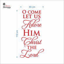 Load image into Gallery viewer, Come Let Us Adore Him Christ The Lord Christmas Wall Decal Decotherapy
