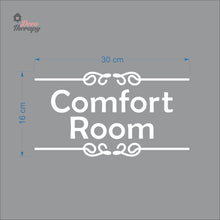 Load image into Gallery viewer, Comfort Room Sign Sticker Self-Adhesive Decotherapy