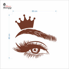 Load image into Gallery viewer, Crown Lash & Brows Wall Decal Decotherapy