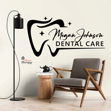 Load image into Gallery viewer, Customized Name Dental Care Design Wall Decal