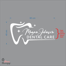 Load image into Gallery viewer, Customized Name Dental Care Design Wall Decal