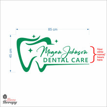 Load image into Gallery viewer, Customized Name Dental Care Design Wall Decal