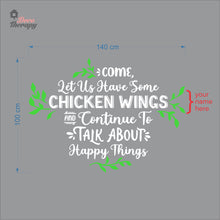 Load image into Gallery viewer, Customized Name Come Let Us Have Some Talk About Happy Things Wall Decal Decotherapy