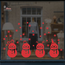 Load image into Gallery viewer, Cute Snowman Christmas Wall Decal Decotherapy