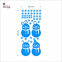 Load image into Gallery viewer, Cute Snowman Christmas Wall Decal Decotherapy