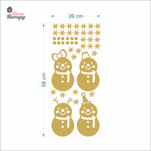 Load image into Gallery viewer, Cute Snowman Christmas Wall Decal Decotherapy