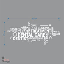 Load image into Gallery viewer, Dental Care Treatment  White Fresh Tooth Quote Wall Decal