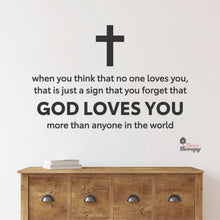 Load image into Gallery viewer, God Loves You V2 Wall Decal Decotherapy