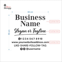 Load image into Gallery viewer, Customized Store Hours Wall Decal Decotherapy