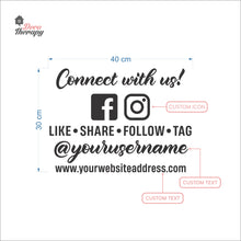 Load image into Gallery viewer, Customized Store Hours Wall Decal Decotherapy