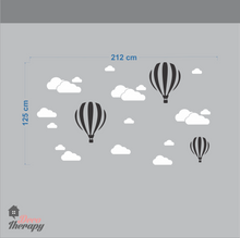 Load image into Gallery viewer, Clouds And Hot Air Balloons Wall Sticker