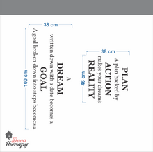 Load image into Gallery viewer, Dream Goal Plan Action Reality Wall Sticker