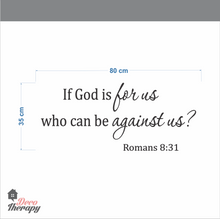 Load image into Gallery viewer, If God Is For Us Who Can Be Against Us Wall Sticker