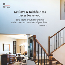 Load image into Gallery viewer, Let Love & Faithfulness Never Leave You Wall Sticker