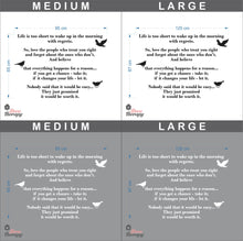 Load image into Gallery viewer, Life Is Too Short Everything Happens For A Reason V1 Wall Sticker