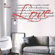 Load image into Gallery viewer, Love Is Corinthians V2 Wall Sticker