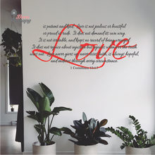 Load image into Gallery viewer, Love Is Corinthians V2 Wall Sticker