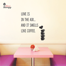Load image into Gallery viewer, Love Smells Like Coffee V1 Wall Sticker