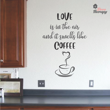 Load image into Gallery viewer, Love Smells Like Coffee V2 Wall Sticker