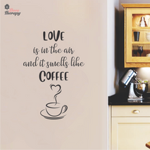 Load image into Gallery viewer, Love Smells Like Coffee V2 Wall Sticker