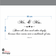 Load image into Gallery viewer, Mr and Mrs Love Each Other Wall Sticker