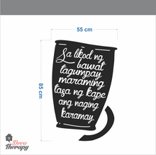 Load image into Gallery viewer, Sa Likod Ng Bawat Tagumpay - Cup Wall Sticker