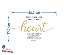 Load image into Gallery viewer, Trust In The Lord With All Your Heart Wall Sticker