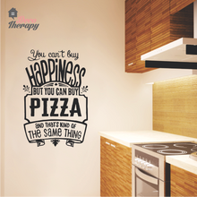 Load image into Gallery viewer, You Can't Buy Happiness Pizza Wall Sticker