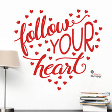 Load image into Gallery viewer, Follow Your Heart Wall Decal Decotherapy