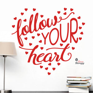 Follow Your Heart Wall Decal Decotherapy