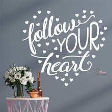 Load image into Gallery viewer, Follow Your Heart Wall Decal Decotherapy