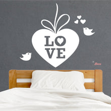 Load image into Gallery viewer, Heart Love Birds Wall Decal Decotherapy