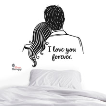 Load image into Gallery viewer, I Love You Forever Couple Wall Decal Decotherapy