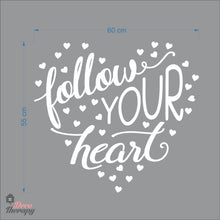 Load image into Gallery viewer, Follow Your Heart Wall Decal Decotherapy