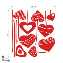 Load image into Gallery viewer, Hearts Hanging DIY Wall Decal Decotherapy