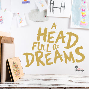 A Head Full Of Dreams Wall Decal Decotherapy